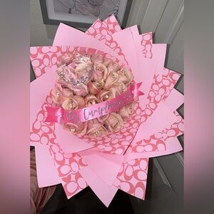 Designer Flower wrapping paper for flower bouquets - Black